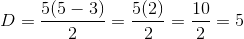 Fórmula de Diagonales de un Pentágono