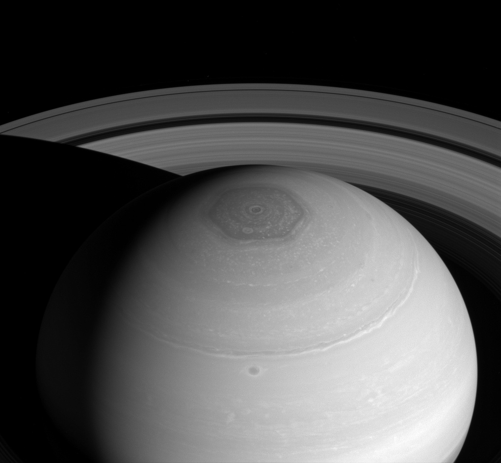 Tormenta de Hexágono en Saturno